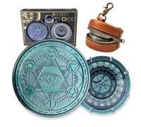 Random King Dice Spinner Dice Metal DND Dice Set 7-in-2 Dual-Spin Wheels Dice Set Unique Dice Pocket D20 Fidget Dice for Dungeons and Dragons DND Gifts- Dice King