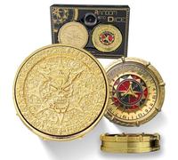 Random King Dice Spinner Dice Metal DND Dice Set 7-in-2 Dual-Spin Wheels Dice Set Unique Dice Spinner Goblins Metal D&D Dice for Dungeons and Dragons DND Gifts- Dice King