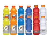 Random Mixed Gatoradde G Club Pack Sports Drink 591ml - Fruit Punch, Orange, Lemon-Lime, Cool Blue (16 x Mixed)