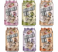 Random Mixed Just Drink Original, Brown Sugar,Strawberry,Thai Tea,Matcha & Taro Flavour Bubble Tea 315ml (12)