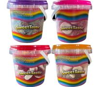 Random Mixed Sweet Tasstic Jelly Animals, Strawberry Rings, Gummy Teeth, Party Mix, Sour Ribbon Sweet Party Tub 150g (12 Mixed)
