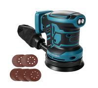 Random Orbital Sander for Makita 18V, 125mm 350W Brushless Electric Orbital Sander with 25pcs Sandpaper, 6 Speeds 21000RPM, Dust Extraction for Wood Sanding Polishing