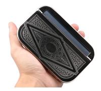(Random Pattern)110mm Retro Rolling Machine Semi-automatic Smoking Roller Rolling Maker Box for Cigarette Rolling and Storage Case