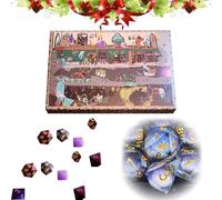 Random Polyhedral Dice Advent Calendar 2025, 24 Days Countdown to Dice 2025 Christmas Advent Calendar for Party Kids Game Lovers (Christmas)
