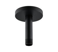 RANDOM Shower Arm with Flange,4 Inches Ceiling Mount Shower Head Extension Arm Straight Arm Ceiling-Mounted For Fixed Shower Head,Matte Black.RD91038-4MB