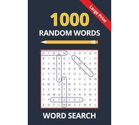 Random Words Search Puzzle Book: 50 Large Print Word Search Puzzles with a 1000 words for Hours of Fun and Relaxation | 6x9 inches | 110 pages | Great for Vacations, Holidays and Leisure Time