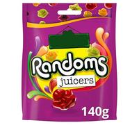 Randoms Juicers Fruity Chewy Sweets Sharing Bag, No Artificial Colours or Flavours, 140g