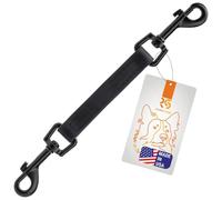Randstark Biothane Collar Safety Backup Clip | Dual Rotating Metal Clasps
