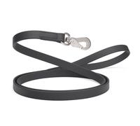 Randstark Biothane Waterproof Durable Dog Leash with Herm Sprenger Stainless Steel Swivel Snap Hook, 6 ft - for Medium and Large Dogs - Made in USA (Black, W3/4" x L6')
