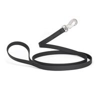 Randstark Biothane Waterproof Durable Dog Leash with Herm Sprenger Stainless Steel Swivel Snap Hook, 6 ft - for Medium and Large Dogs - Made in USA (Black, W5/8" x L6')
