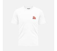 Randy Cow London Beach Club Bus - White Organic Cotton T-Shirt - 3 - Without Back Graphic