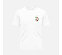 Randy Cow London Beach Club Phone Box - White Organic Cotton T-Shirt - 3 - With Back Graphic