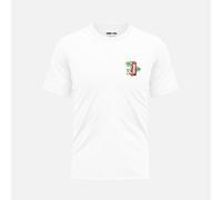 Randy Cow London Beach Club Phone Box - White Organic Cotton T-Shirt - 5 - With Back Graphic