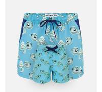 Randy Cow Matching Father & Son Turtles Swim Shorts with Waterproof Pocket - XL / 5-6 Yrs