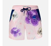 Randy Cow Pink Floral - Swim Shorts with Waterproof Pocket - XS