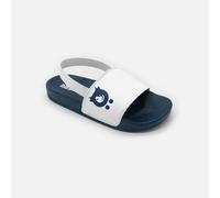 Randy Cow White & Navy Kid's Sliders - Vegan Friendly - EU 30-31