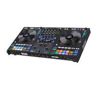 Rane DJ FOUR Stems DJ Controller with 4 Decks, 8.5-inch Jog Wheels with Displays, DJ Mixer with Internal FX, Serato DJ Pro and Pitch ‘n Time DJ Included