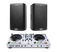 Rane ONE MKII DJ Controller and ALTO TS415 Powered PA Speakers Pair for Live Music, DJ sets, Events, Music production