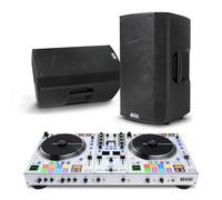 Rane ONE MKII DJ Controller and ALTO TX412B Powered PA Speakers Pair for Live Music, DJ sets, Events, Music production