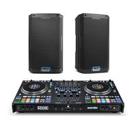 Rane PERFORMER DJ Controller and ALTO TS408 Powered PA Speakers Pair for Live Music, DJ sets, Events, Music production