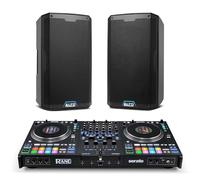Rane PERFORMER DJ Controller and ALTO TS412 Powered PA Speakers Pair for Live Music, DJ sets, Events, Music production