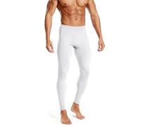 Rane Sports Men's Ice Silk Compression Pants Cool Touch Workout Leggings Quick Dry Athletic Tights Gym Running Training Fitness White M