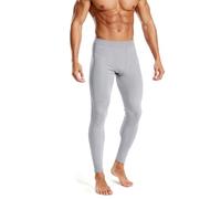 Rane Sports Men's Ice Silk Compression Pants Cool Touch Workout Leggings Quick Dry Athletic Tights Gym Running Training Fitness Grey L