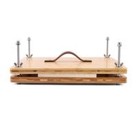 RANERVZ Large Bookbinding Press with Portable Handle, Bamboo Wood, Oversized 37 x 29 cm, Ergonomic Bookbinding Paper Machine, Handmade, DIY Projects, Binder Tool, Easy Assembly