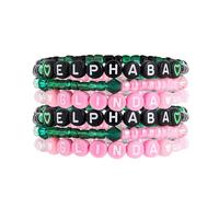 RANERVZ Witch Friendship Bracelets Inspired Matching Bracelets for Fans Elphaba Glinda Gift Crown Good Bad Witch BFF Bracelet for Women Boys Girls Cosplay Costume Jewelry Accessories, One Size