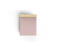 Ranforce Single XL Fitted Sheet, Dusty Rose, 100% Cotton, 100 x 200 + 40 cm, 155 Thread Count, 117 g/m², Machine Washable at 30°C, Soft and Durable