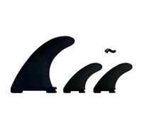 RANGALii 3 Black Detachable Replacement Paddleboard Fins Inflatable SUP Stand Up Paddle Board Accessory Quick-Lock Center Fin Side Fins