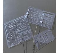 Range Finder Card,Portable Pocket Analog Distance Meter,100-900m / 109-984yd,Shooting Measurement Slide Rule Tool for Hunt and Long-Range Shooting,Ruler Range to Target Calculator(4pcs all)