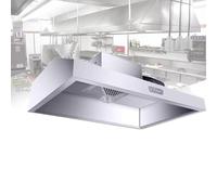 Range Hood 32 Inch, 1000 CFM Stainless Steel Wall Mount Kitchen Hood With Ducted Exhaust Vent, 2Speed Exhaust Fan, LED Lights, Push Button, Ultra-thin Body (Color : 120 * 80 * 45, Size : 880W)