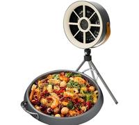 Range Hood - Exhaust Fan | Tabletop Range Hood | 3 Speeds Kitchen Supplies For BBQ And Hot Pot, Detachable Exhaust Fan, Portable Range Hood For Small Kitchens, USB Low Noise Air Cleaner