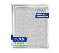 Range Hood Filter Replacement for Braun Nu-Tone BP55 Hood Grease Filter 8 x 9.5 in - Aluminum Mesh Screen Hood Vent Filter for Range Hood - Filters Grease from Entering Kitchen Stove Overhead Vent (2)