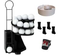 Range Reload Golf Ball Dispenser Pro,Golf Ball Balancer Spinner,Automatic Golf Ball Dispenser with Foot Pedal, Holds 25 Balls,for Indoor Outdoor Golf Practice and Training (red)