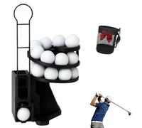 Range Reload Golf Ball Dispenser Pro,Golf Ball Balancer Spinner,Automatic Golf Ball Dispenser with Foot Pedal, Holds 25 Balls,for Indoor Outdoor Golf Practice and Training (Blue)