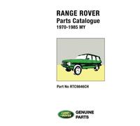 Range Rover Parts Catalogue 1970-1985 MY: RTC9846CH