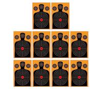Range Targets - 10 Pieces 18x12 Inch Reactive Sheets, Adhesive Practice Papers, Outdoor Aim Training Boards, Backyard Daily Drill Targets For Kids Adults Team Recreation Use Set