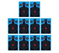 Range Targets - 10 Pieces 18x12 Inch Reactive Sheets, Adhesive Practice Papers, Outdoor Aim Training Boards, Backyard Daily Drill Targets For Kids Adults Team Recreation Use Set