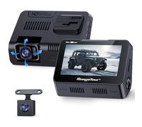 Range Tour Car Dash Cam Front and Rear, Dual Dashcam 170° Wide Angle 4.3-inch Dashboard Cam Waterproof Reverse Camera Driving Recorder with Motion Detection Loop Recording