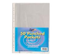 Range Wholesale 50 A4 Strong Plastic Poly Pockets Wallet Sleeves Clear (x2)