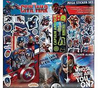 Range Wholesale Captain America Mega Sticker Set Ideal for School,ect.
