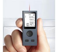 Rangefinder Laser Distance Measuring Device | 98ft Range | Digital Range Finder USB Rechargeable | ±0.078mm Accuracy, HD Backlit Portable Laser Tape | Handheld Smart Measure Device m/in/ft (30M/98ft)