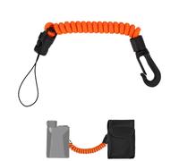 Rangefinder Tether Cord, 8-40cm/3.15-15.75in High-Density Polyester Retractable Range Finder Lanyard Stretch Accessories Suitable for Hunting Fishing Mountaineering Camping Range Finder (Orange)