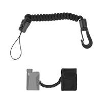 Rangefinder Tether Cord, 8-40cm/3.15-15.75in High-Density Polyester Retractable Range Finder Lanyard Stretch Accessories Suitable for Hunting Fishing Mountaineering Camping Range Finder (Black)