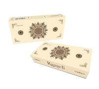 Rangeli 100% Natural Henna Cones with Stencil Kit, Ready to Use Suitable for Temporary Tattoo Weddings and Festivals, Chemical-Free Reddish-Brown Mehandi Cones, Pack of 3