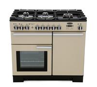 Rangemaster PDL100DFFCR/C Professional Deluxe Cream with Chrome Trim 100cm Dual Fuel Range Cooker