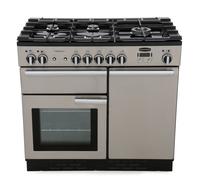 Rangemaster Professional Plus PROP100DFFSS/C 100cm Dual Fuel Range Cooker with Gas Hob - Stainless Steel - A/A Rated, Stainless Steel