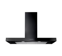 Rangemaster 100cm Slimline Chimney Cooker Hood - Black